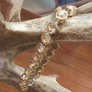 Crystal gold bracelet